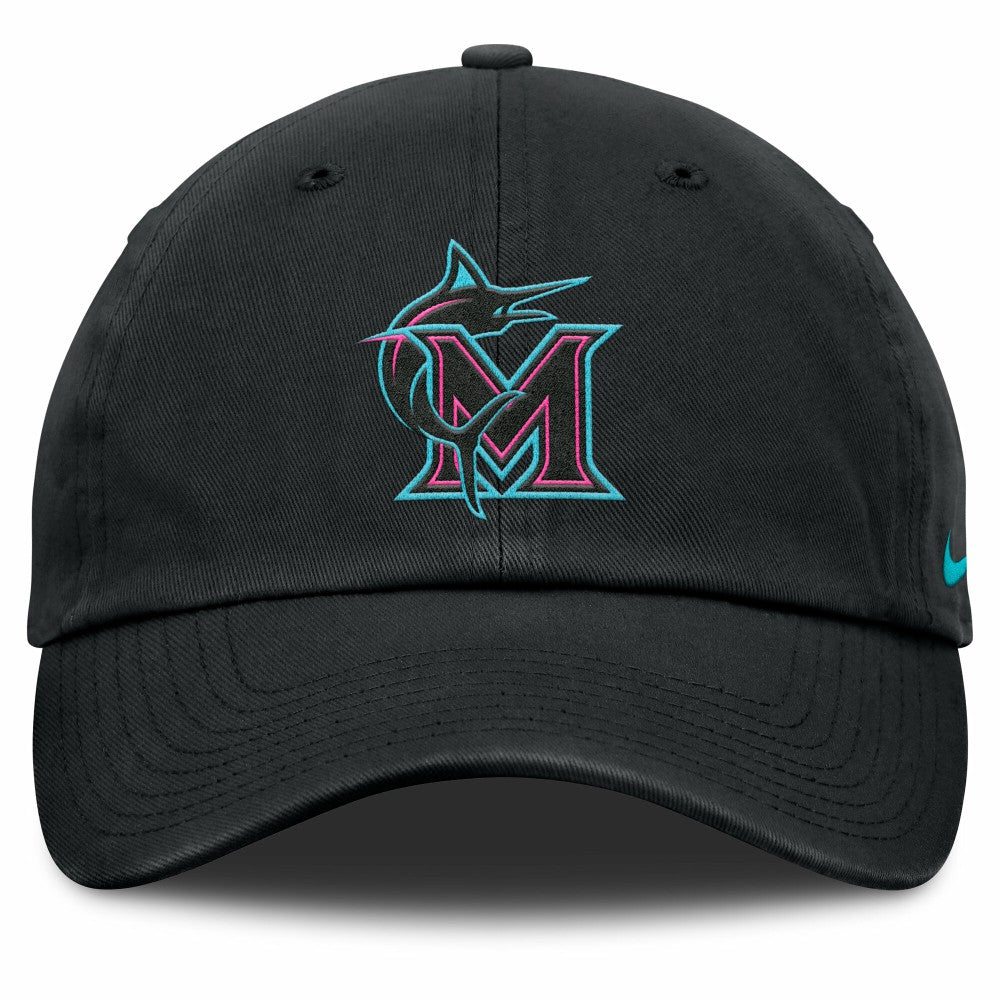 Miami Marlins Nike Unisex 2025 City Connect Club Adjustable Hat - MLB