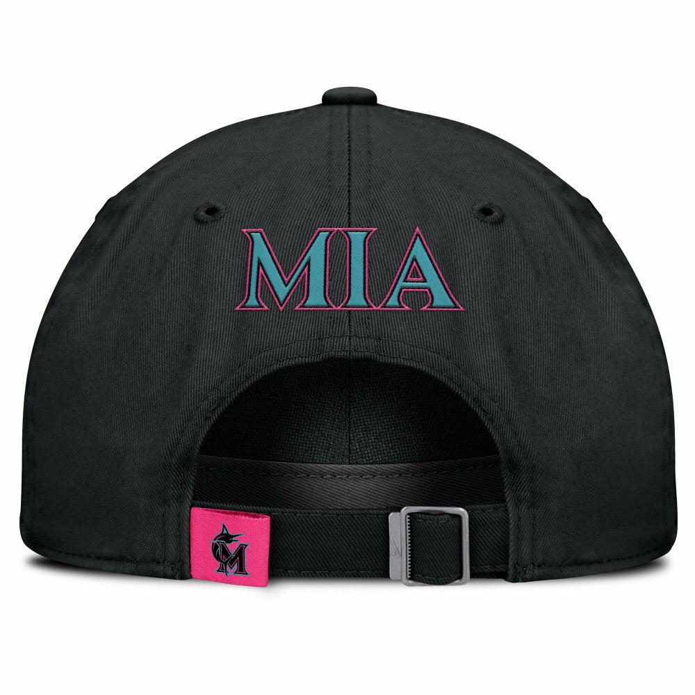 Miami Marlins Nike Unisex 2025 City Connect Club Adjustable Hat - MLB