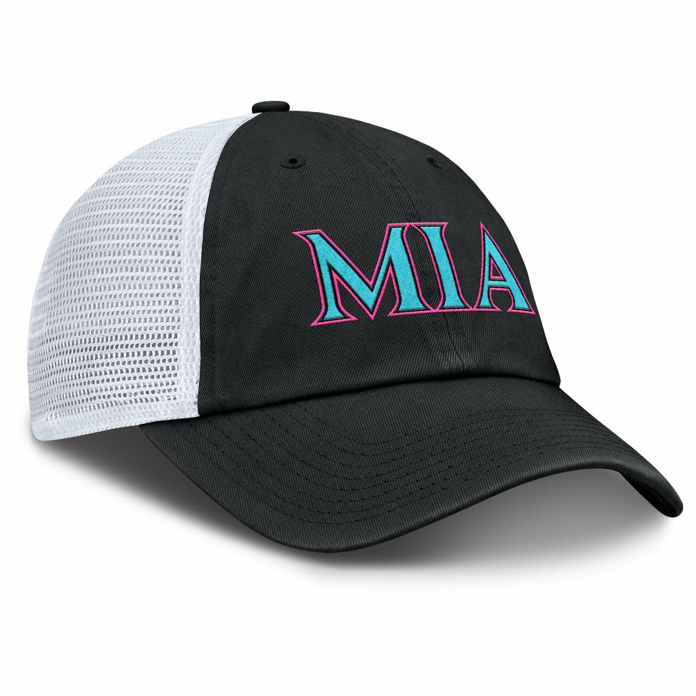Miami Marlins Nike Unisex 2025 City Connect Trucker Adjustable Hat - MLB