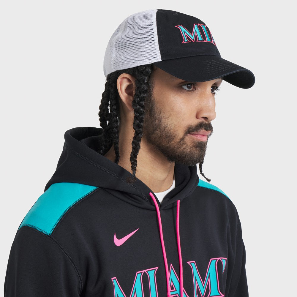 Miami Marlins Nike Unisex 2025 City Connect Trucker Adjustable Hat - MLB