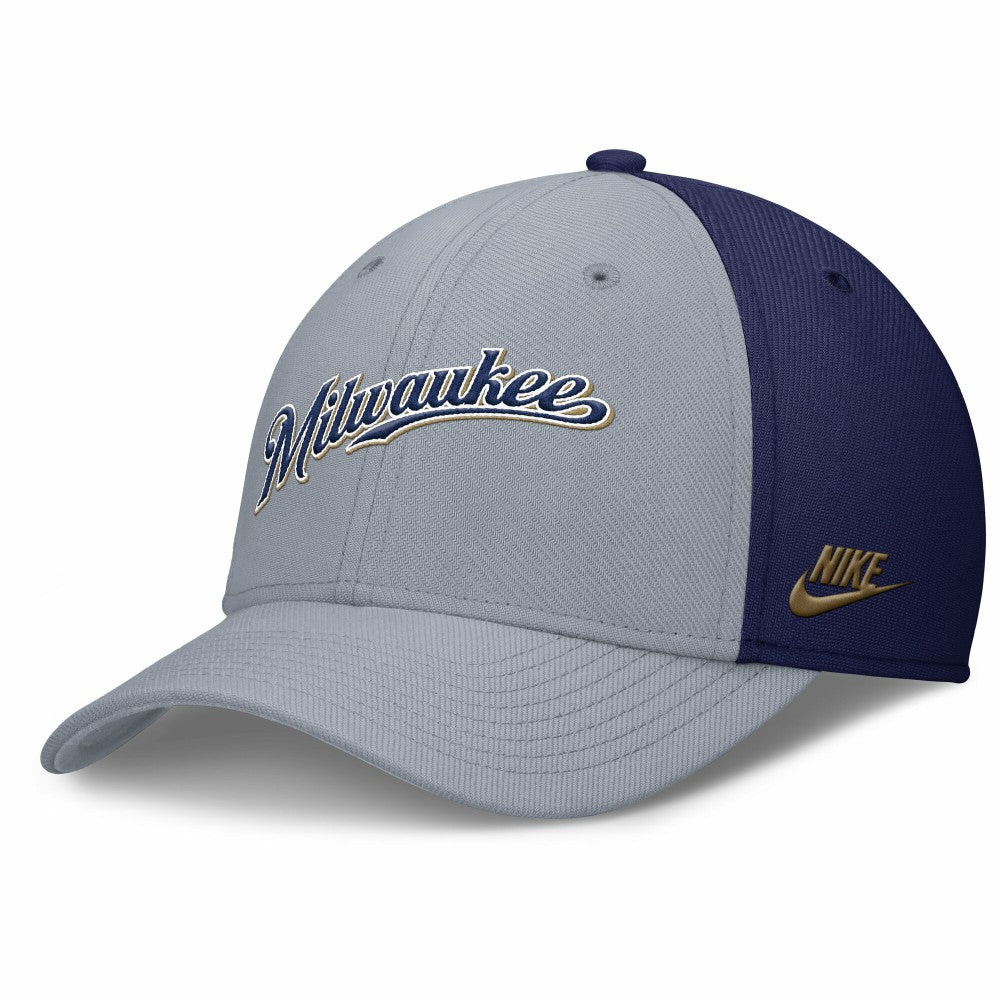 Milwaukee Brewers Nike Rise Swoosh Performance Flex Hat - MLB