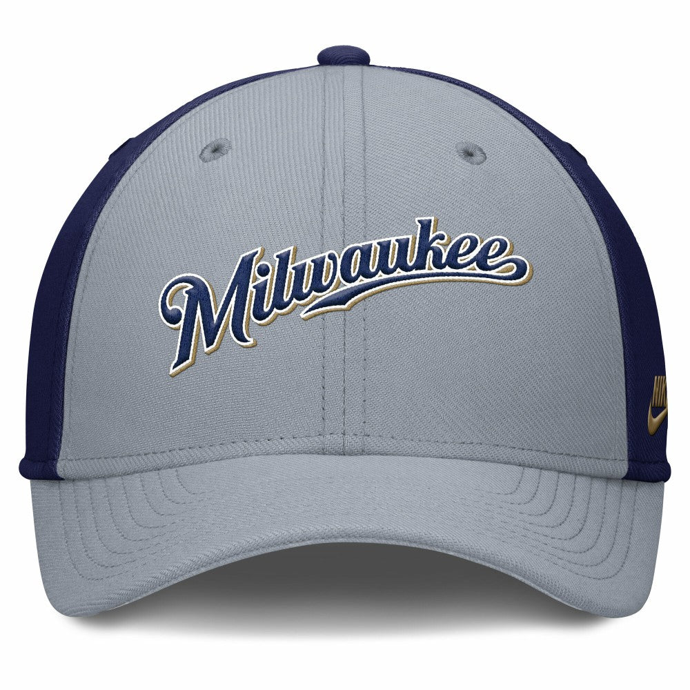 Milwaukee Brewers Nike Rise Swoosh Performance Flex Hat - MLB