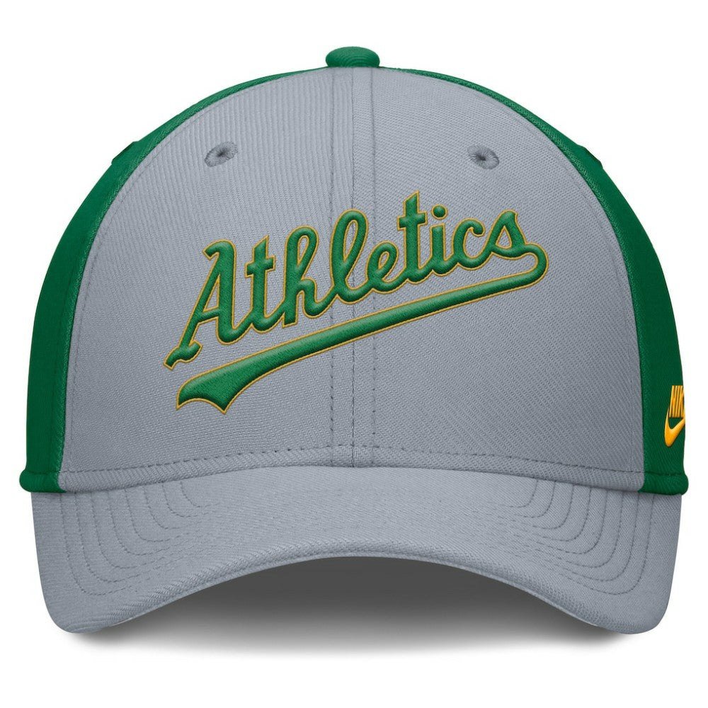 Athletics Nike Rise Swoosh Performance Flex Hat - MLB