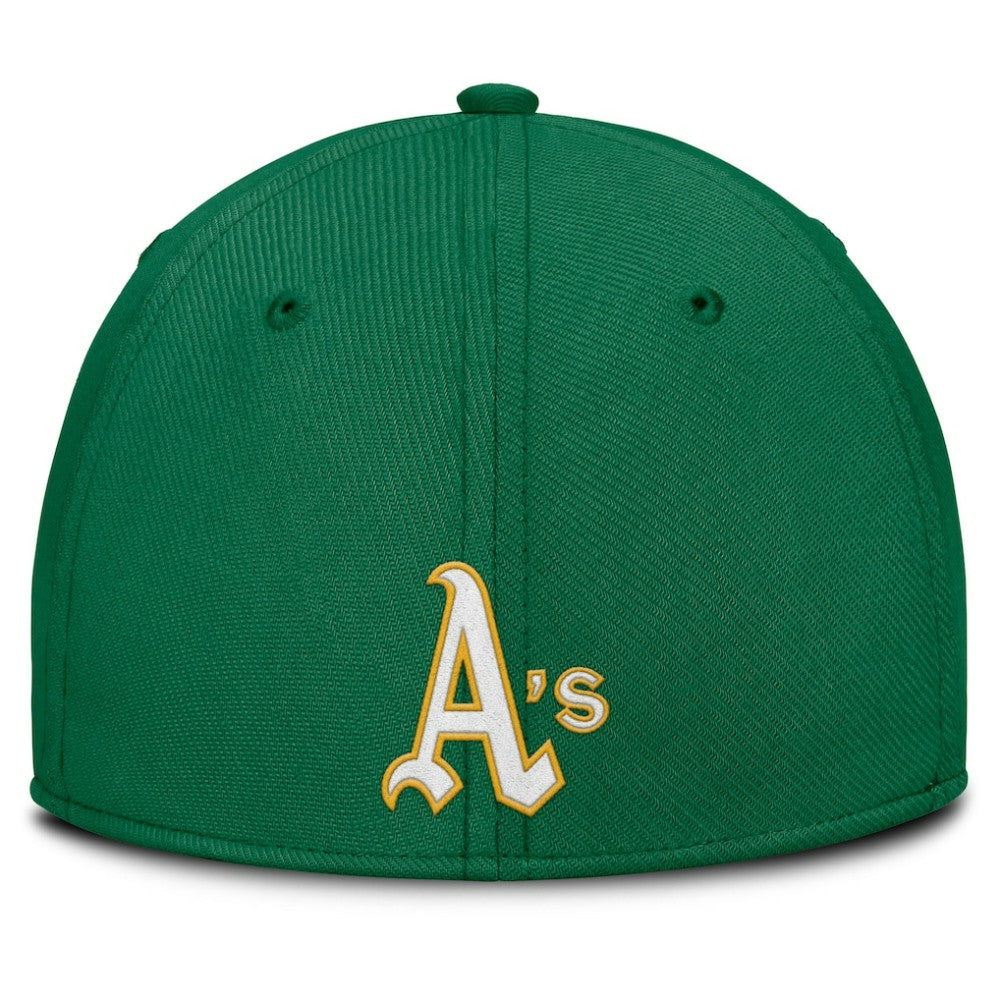 Athletics Nike Rise Swoosh Performance Flex Hat - MLB