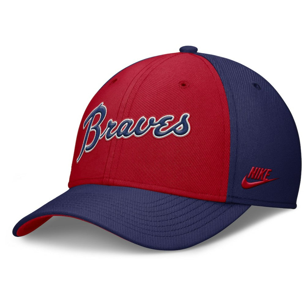 Atlanta Braves Nike Rise Swoosh Performance Flex Hat - MLB