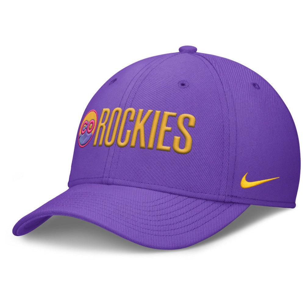 Colorado Rockies Nike 2025 City Connect Rise Swoosh Performance Flex Hat - MLB