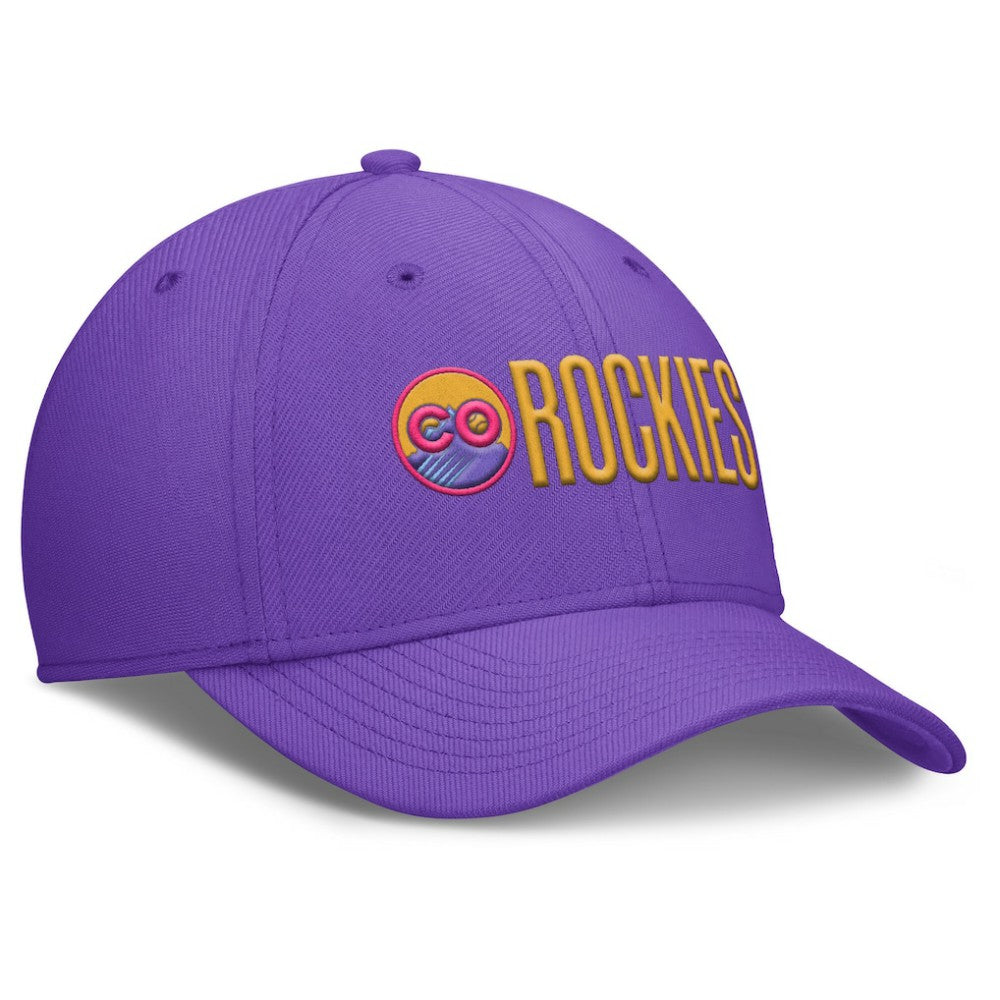 Colorado Rockies Nike 2025 City Connect Rise Swoosh Performance Flex Hat - MLB