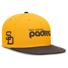 San Diego Padres Nike Cooperstown Two-Tone Dri-FIT Round Bill True Fitted Hat - MLB