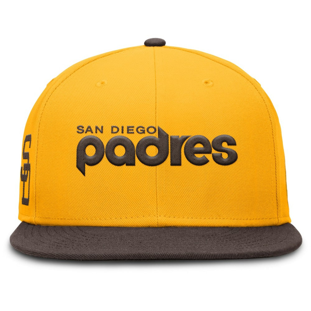 San Diego Padres Nike Cooperstown Two-Tone Dri-FIT Round Bill True Fitted Hat - MLB