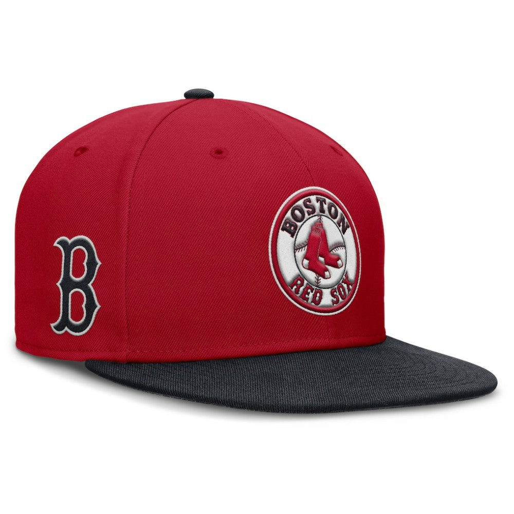 Boston Red Sox Nike Cooperstown Two-Tone Dri-FIT Round Bill True Fitted Hat - MLB