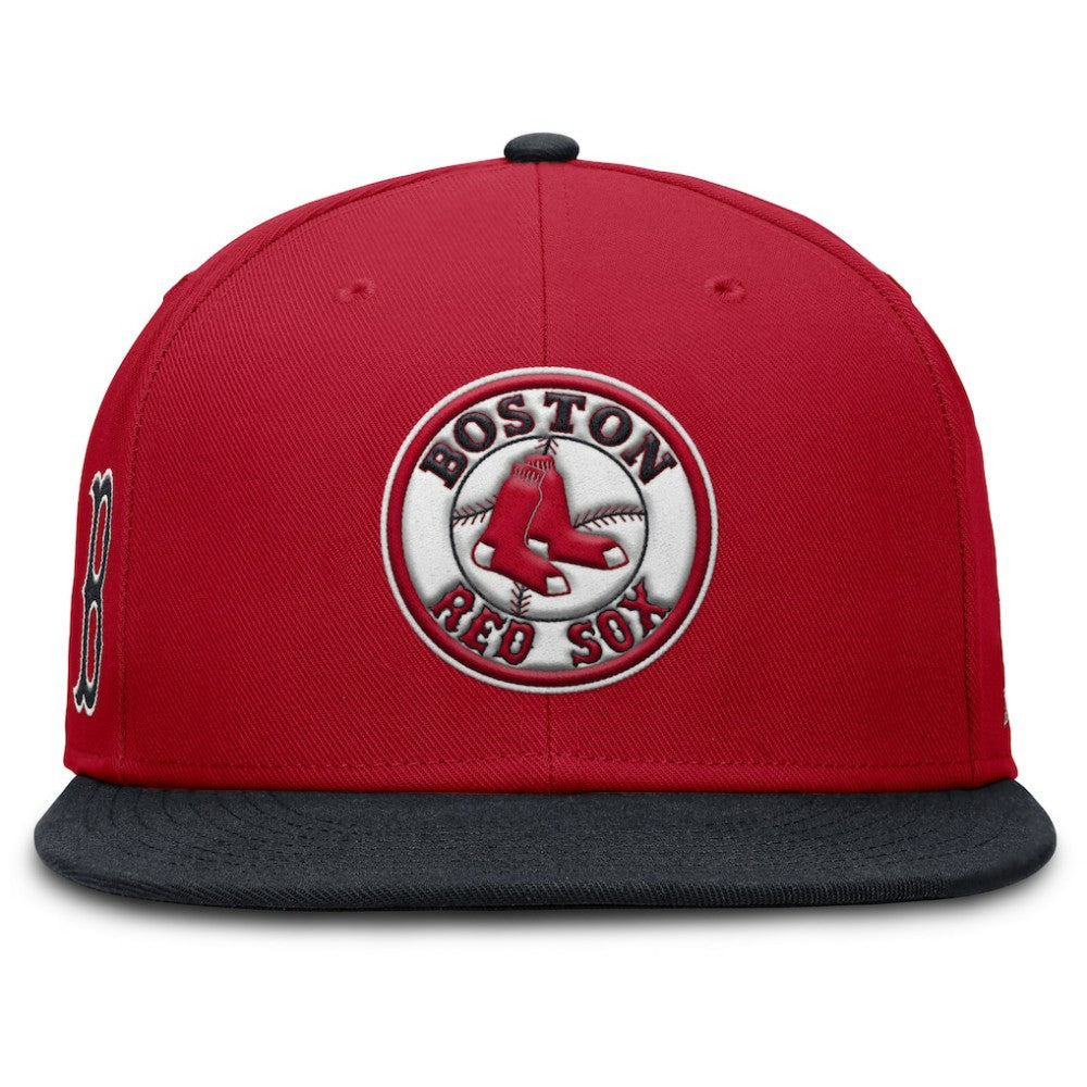 Boston Red Sox Nike Cooperstown Two-Tone Dri-FIT Round Bill True Fitted Hat - MLB