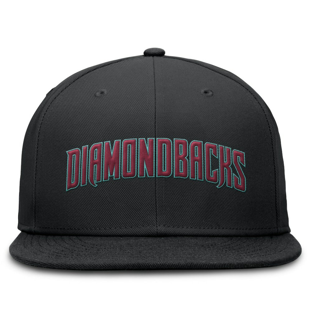 Arizona Diamondbacks Nike Wordmark Dri-FIT Round Bill True Fitted Hat - MLB