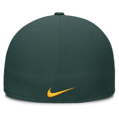 Athletics Nike Wordmark Dri-FIT Round Bill True Fitted Hat - MLB