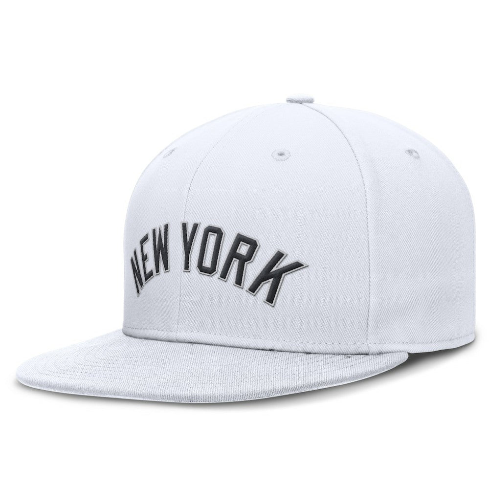 New York Yankees Nike Wordmark Dri-FIT Round Bill True Fitted Hat - MLB