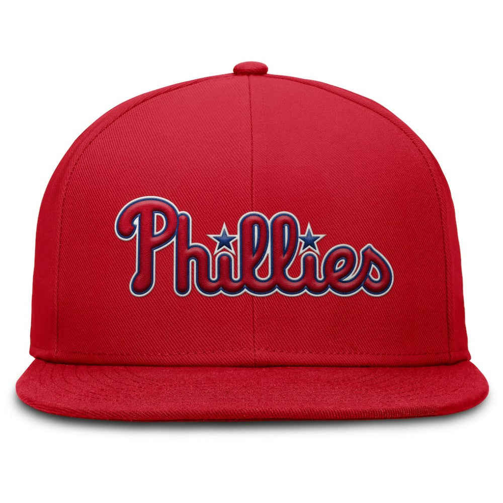 Philadelphia Phillies Nike Wordmark Dri-FIT Round Bill True Fitted Hat - MLB