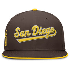 San Diego Padres Nike Primetime Dri-FIT Round Bill True Fitted Hat - MLB