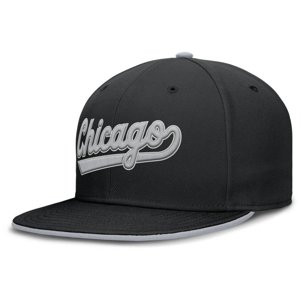 Chicago White Sox Nike Primetime Dri-FIT Round Bill True Fitted Hat - MLB