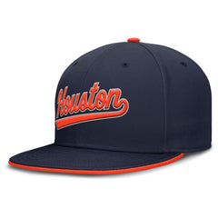 Houston Astros Nike Primetime Dri-FIT Round Bill True Fitted Hat - MLB