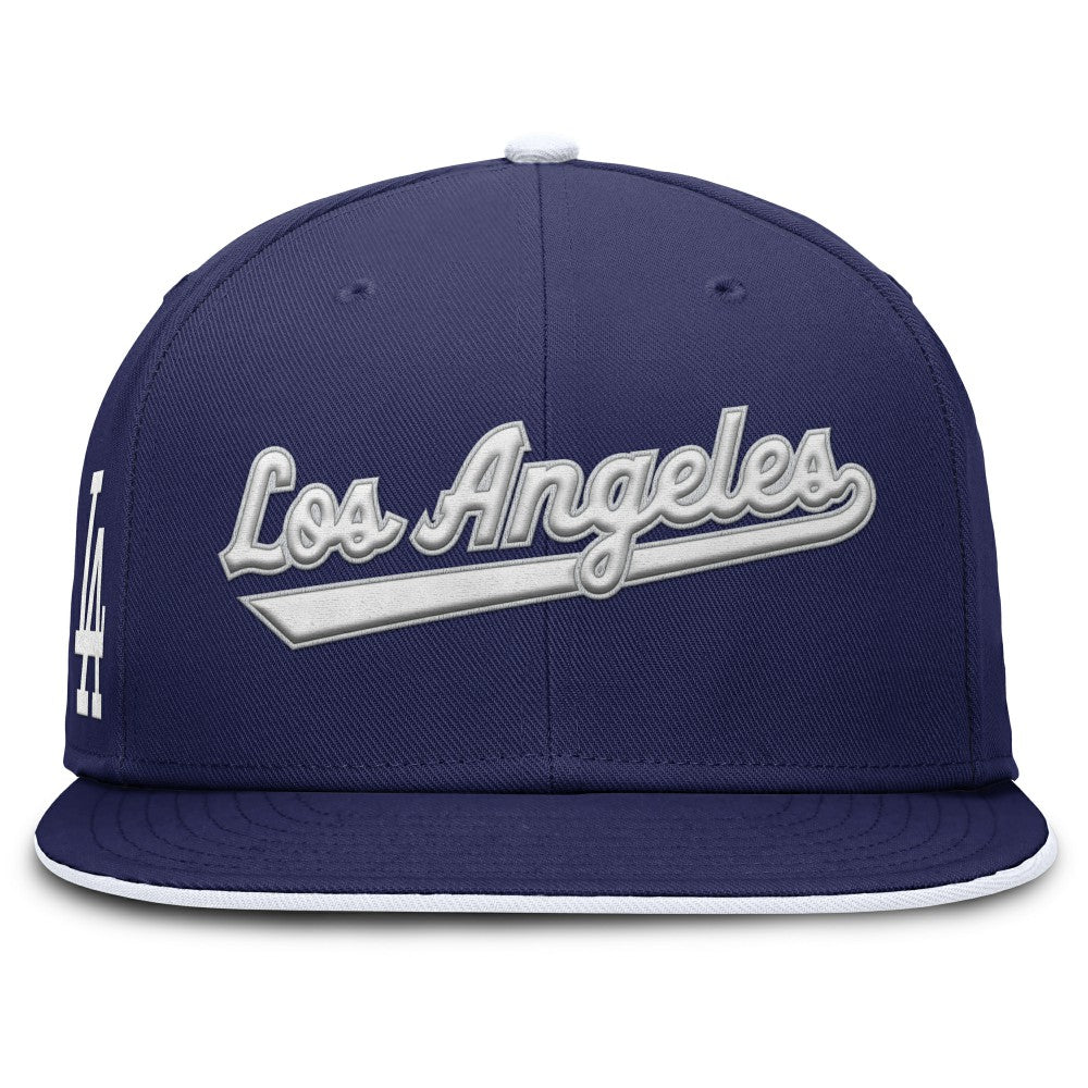 Los Angeles Dodgers Nike Primetime Dri-FIT Round Bill True Fitted Hat - MLB