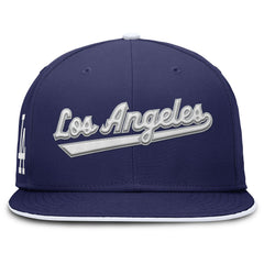 Los Angeles Dodgers Nike Primetime Dri-FIT Round Bill True Fitted Hat - MLB