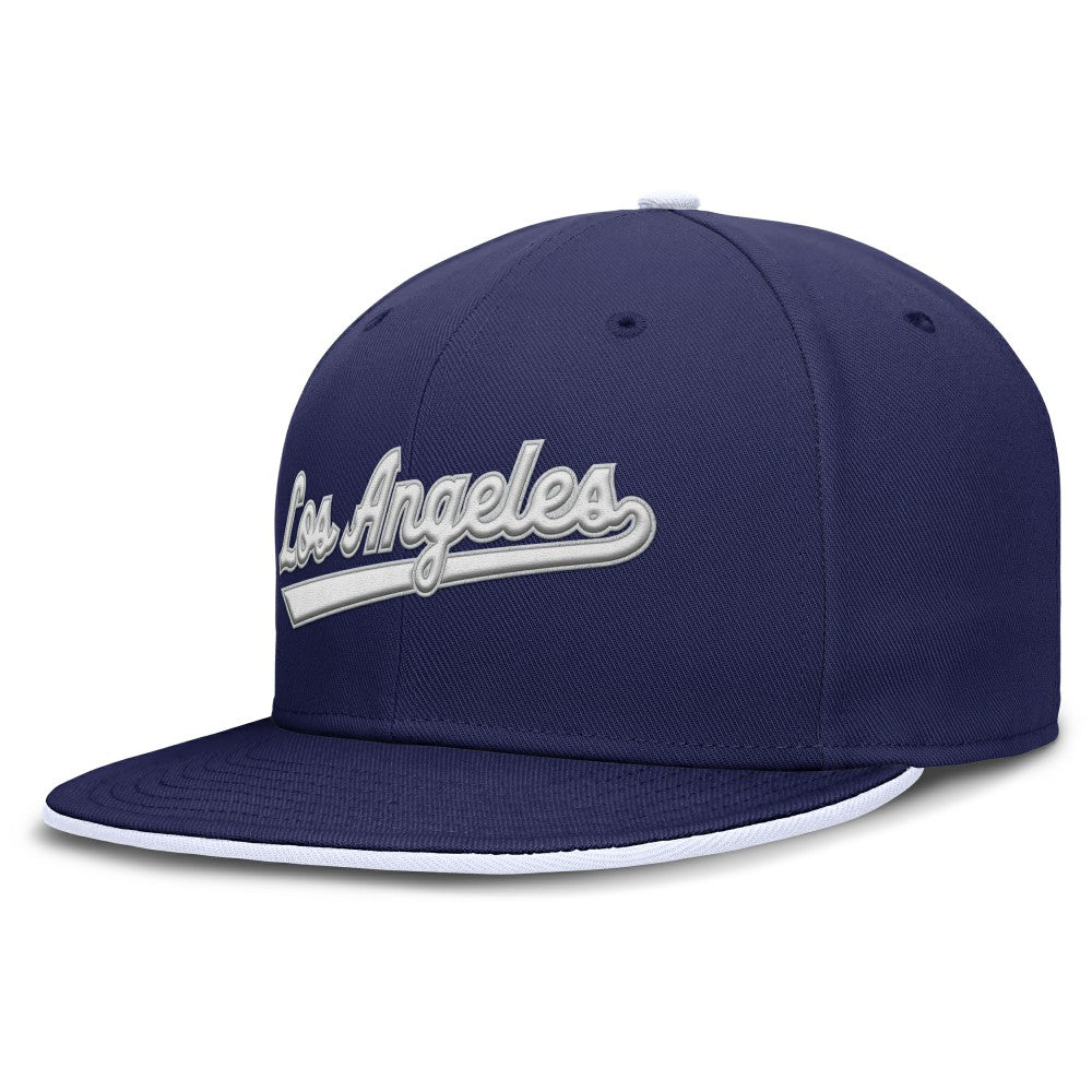 Los Angeles Dodgers Nike Primetime Dri-FIT Round Bill True Fitted Hat - MLB