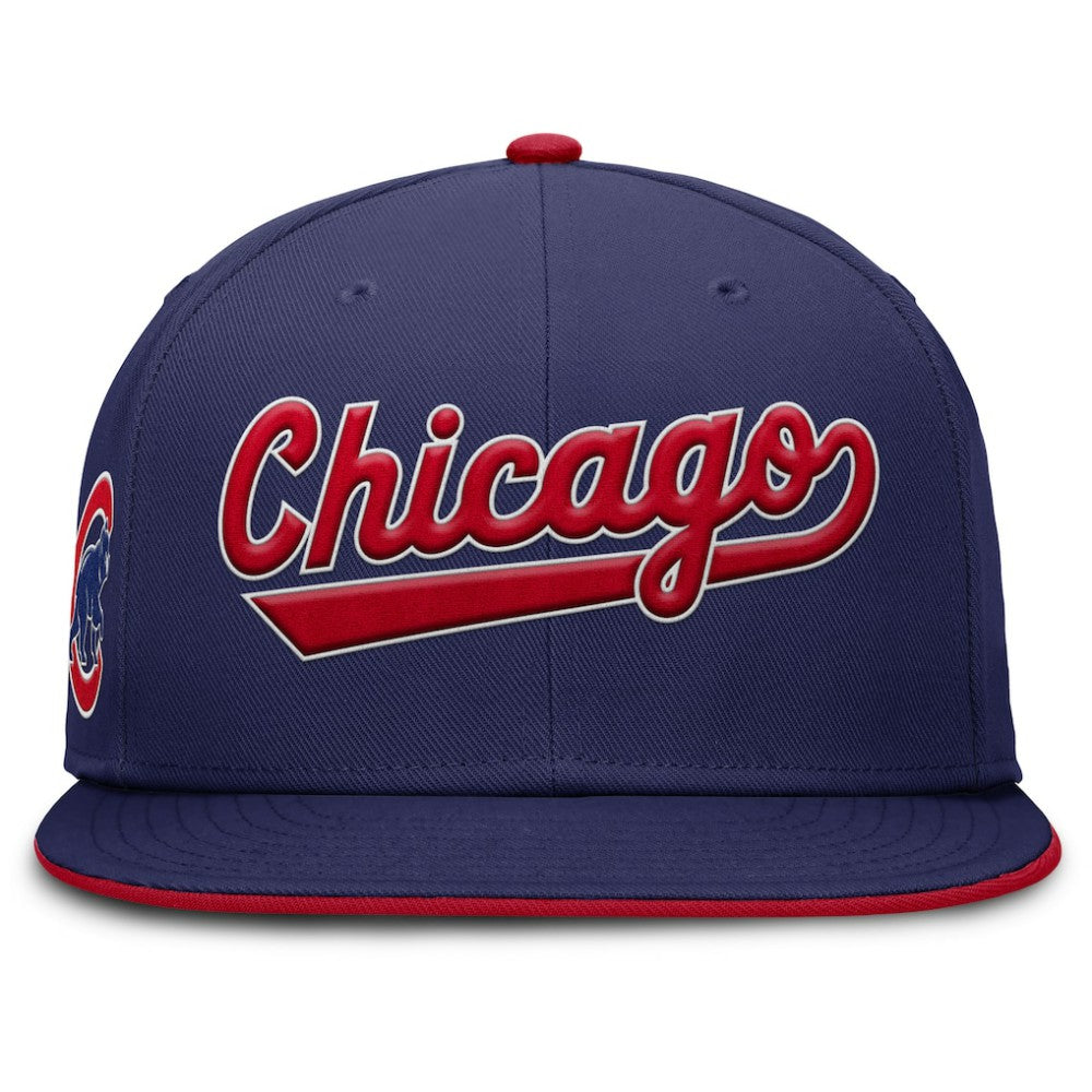 Chicago Cubs Nike Primetime Dri-FIT Round Bill True Fitted Hat - MLB
