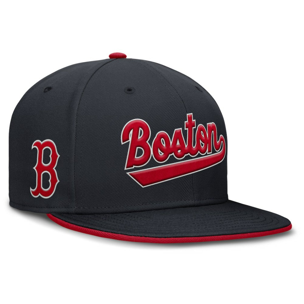 Boston Red Sox Nike Primetime Dri-FIT Round Bill True Fitted Hat - MLB