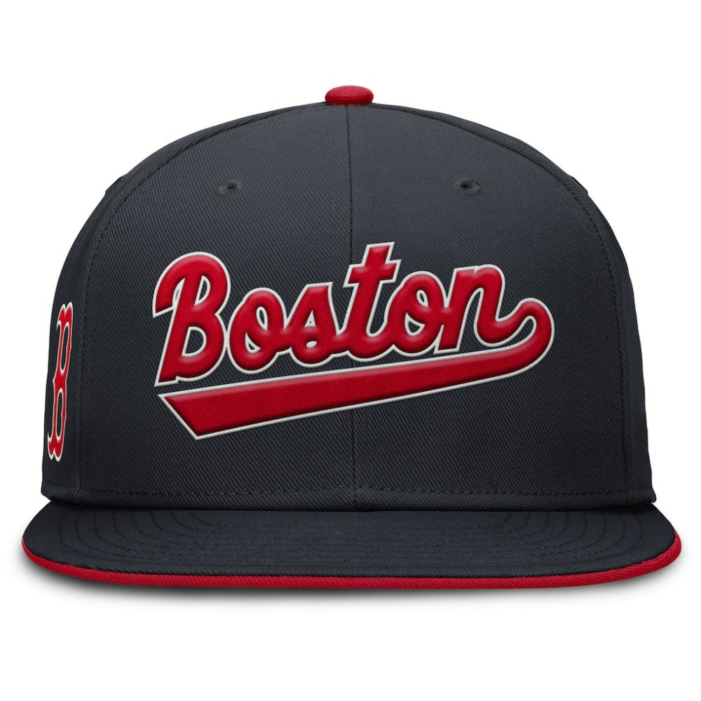 Boston Red Sox Nike Primetime Dri-FIT Round Bill True Fitted Hat - MLB