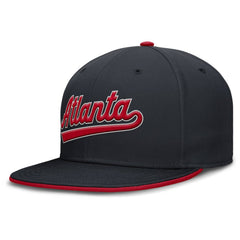 Atlanta Braves Nike Primetime Dri-FIT Round Bill True Fitted Hat - MLB