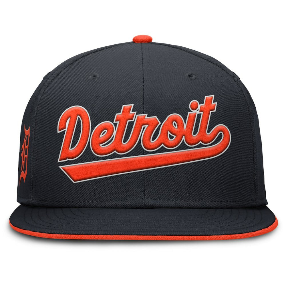 Detroit Tigers Nike Primetime Dri-FIT Round Bill True Fitted Hat - MLB