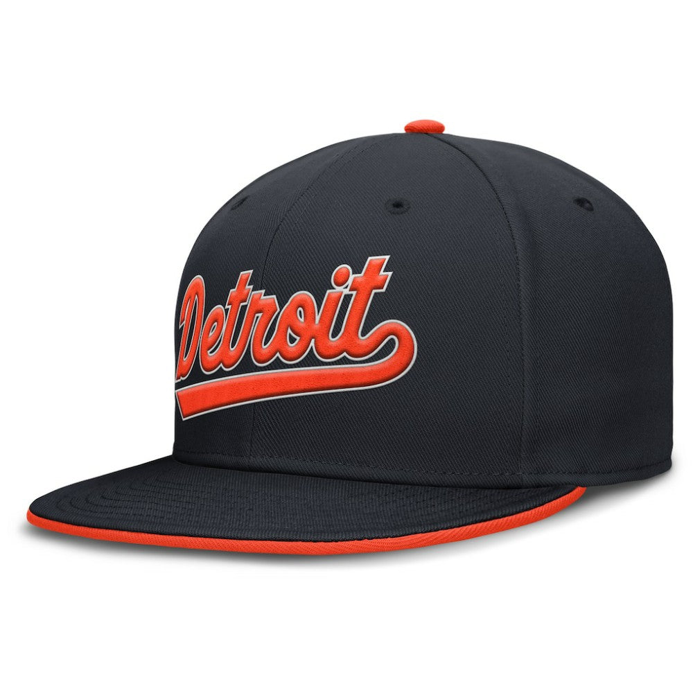 Detroit Tigers Nike Primetime Dri-FIT Round Bill True Fitted Hat - MLB