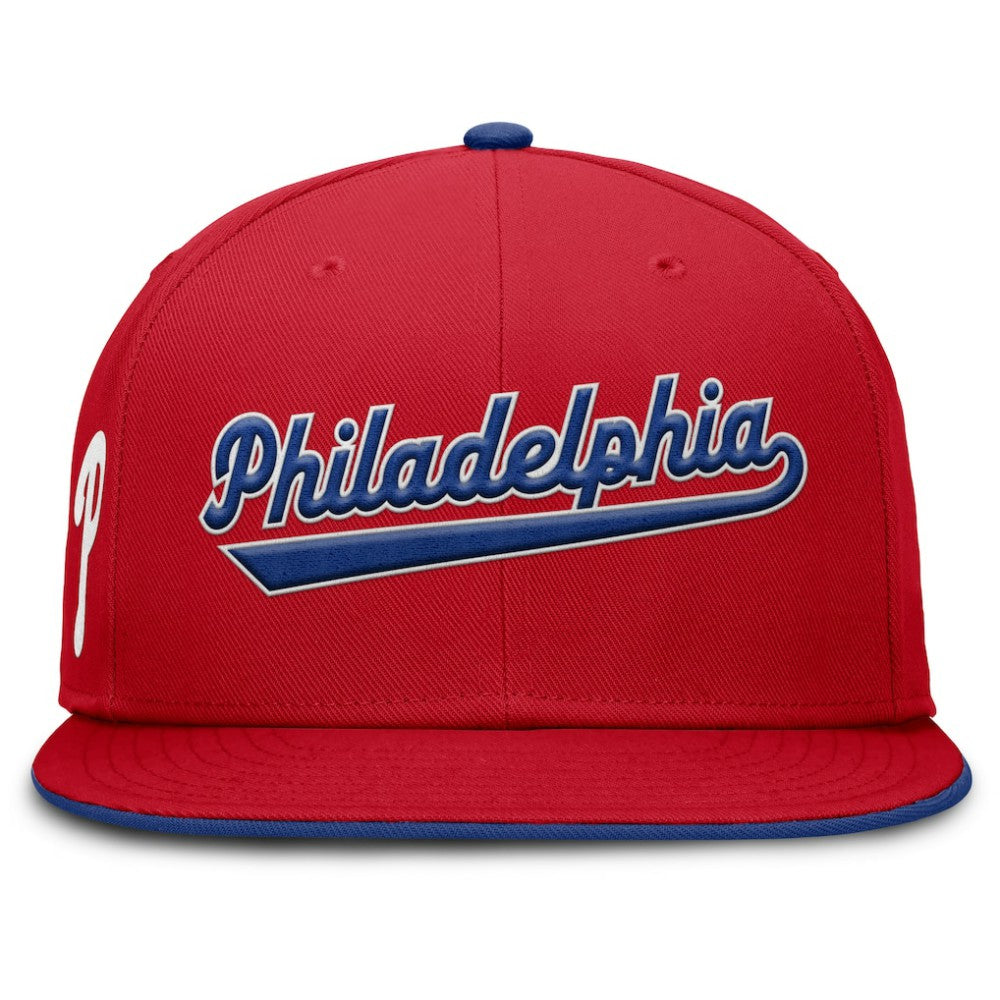 Philadelphia Phillies Nike Primetime Dri-FIT Round Bill True Fitted Hat - MLB