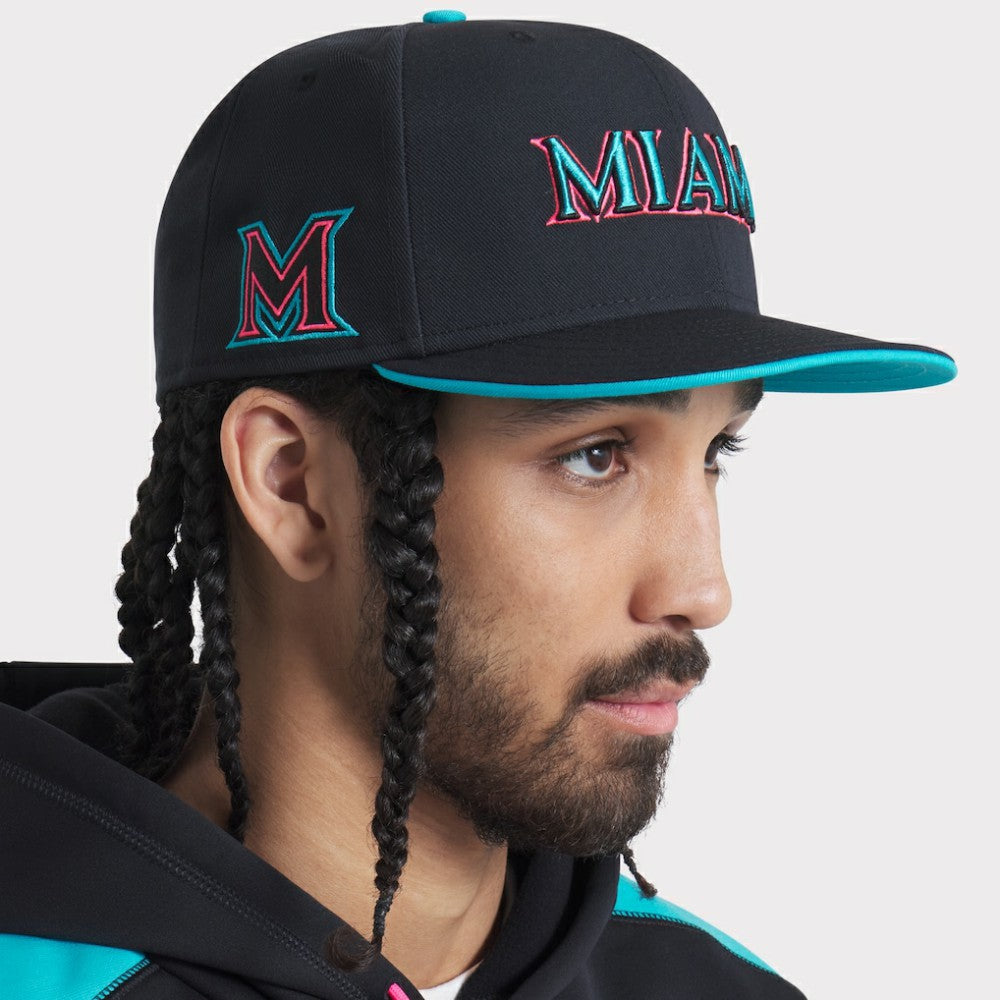 Miami Marlins Nike 2025 City Connect Performance Fitted Hat - MLB