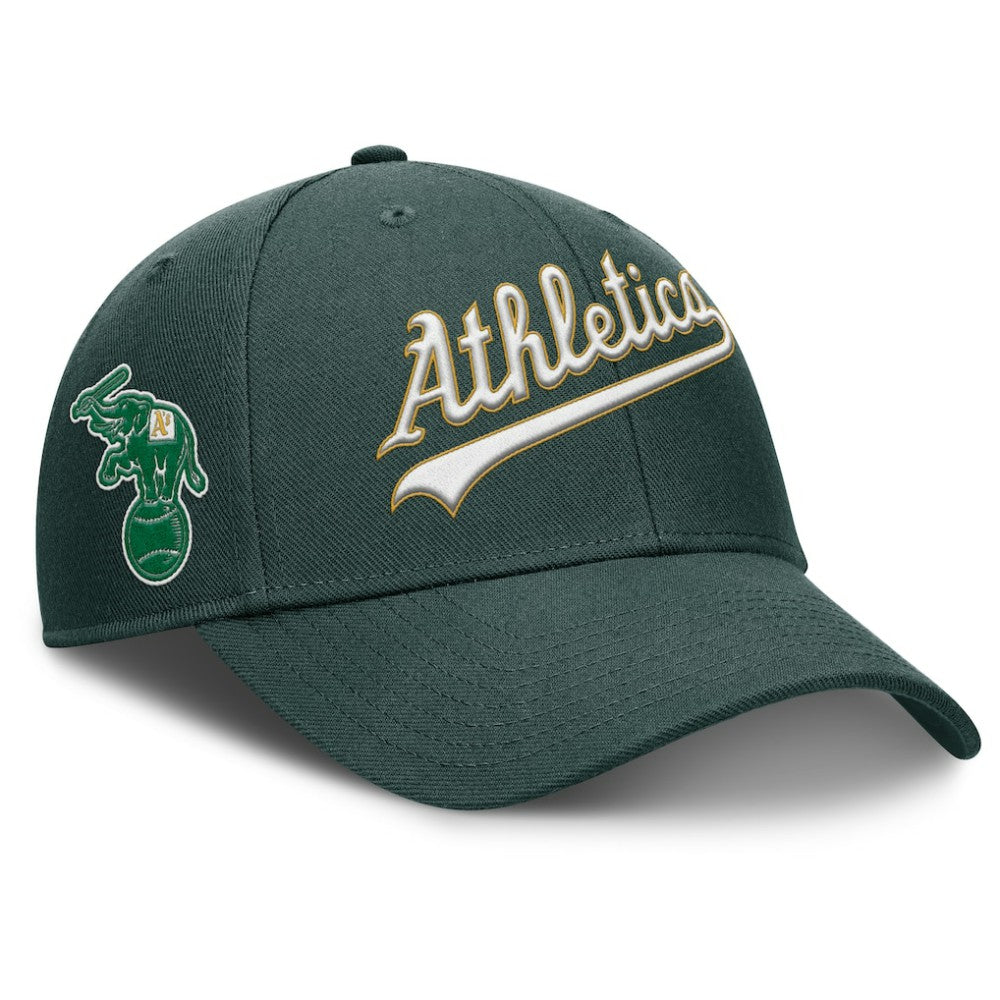 Athletics Nike Rise Gaberdine Adjustable Hat - MLB