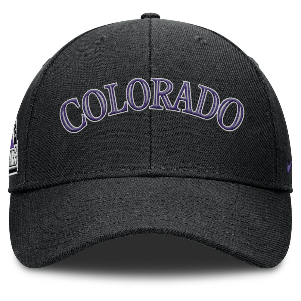 Colorado Rockies Nike Rise Gaberdine Adjustable Hat - MLB