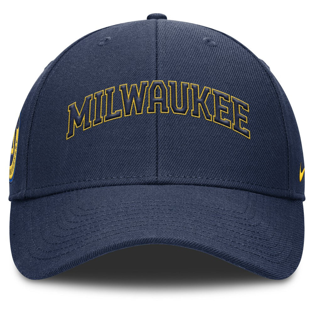Milwaukee Brewers Nike Rise Gaberdine Adjustable Hat - MLB