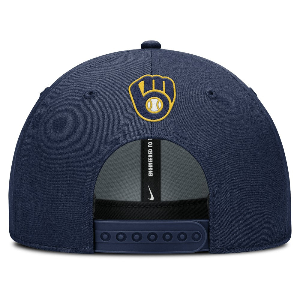 Milwaukee Brewers Nike Rise Gaberdine Adjustable Hat - MLB