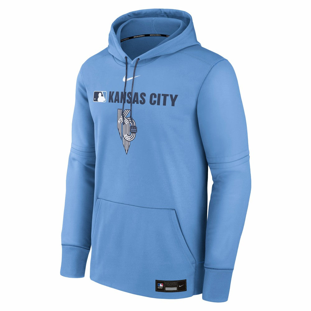 Kansas City Royals Nike Authentic Collection City Connect Therma Pullover Hoodie - MLB