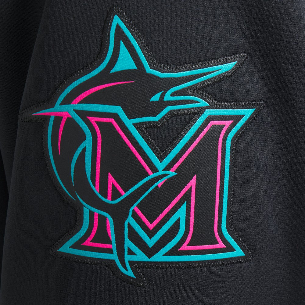 Miami Marlins Nike 2025 City Connect Authentic Collection Therma Pullover Hoodie - MLB