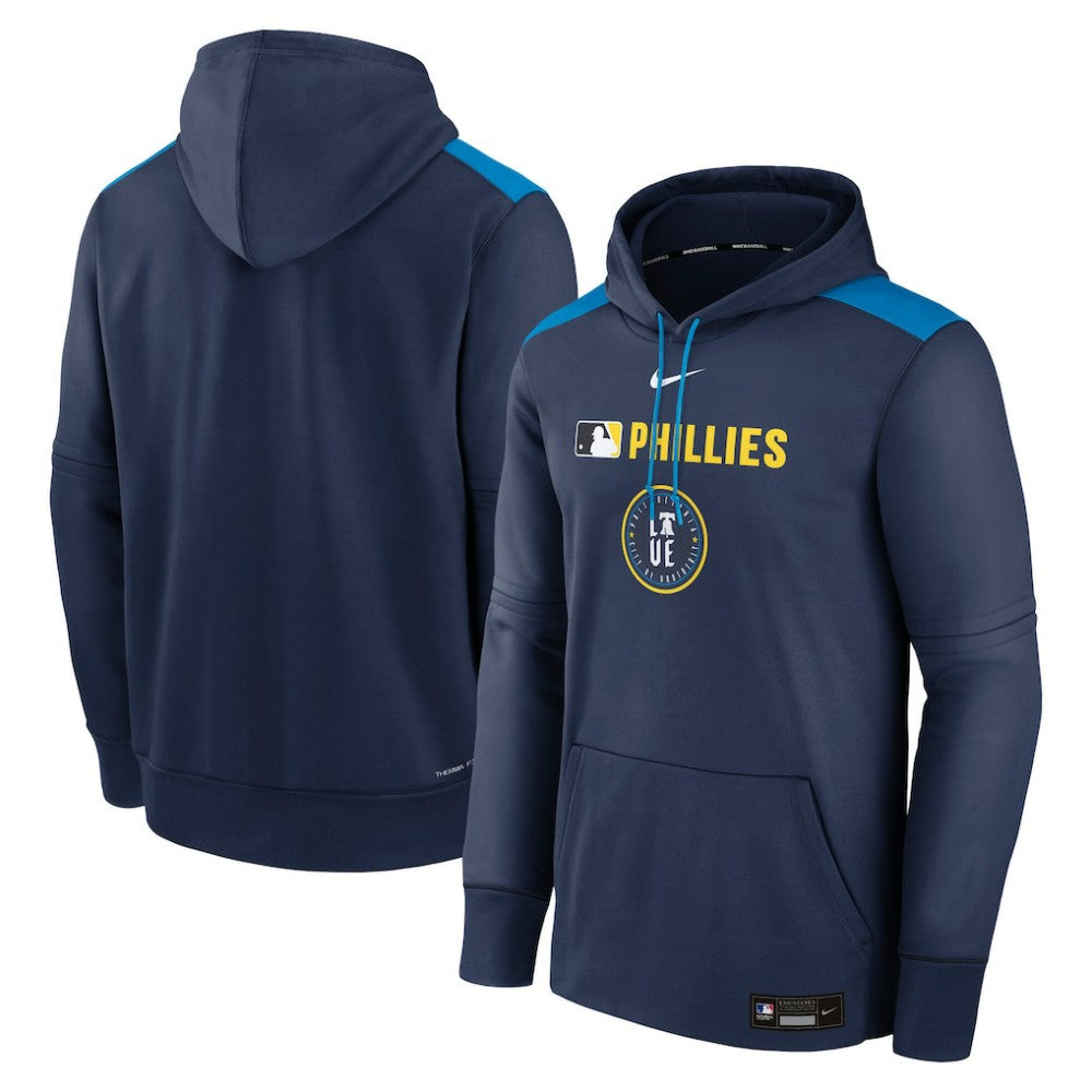 Philadelphia Phillies Nike Authentic Collection City Connect Therma Pullover Hoodie - MLB
