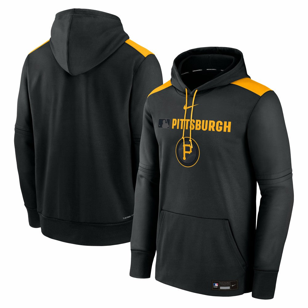 Pittsburgh Pirates Nike Authentic Collection City Connect Therma Pullover Hoodie - MLB