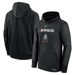 Baltimore Orioles Nike Authentic Collection City Connect Therma Pullover Hoodie - MLB