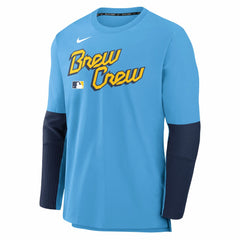 Milwaukee Brewers Nike 2025 City Connect Authentic Collection Player Dri-FIT Lightweight Pullover - MLB