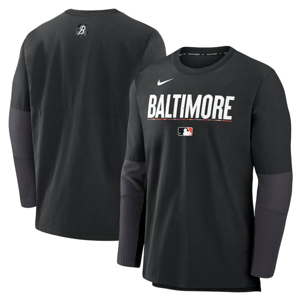 Baltimore Orioles Nike 2025 City Connect Authentic Collection Player Dri-FIT Lightweight Pullover - MLB