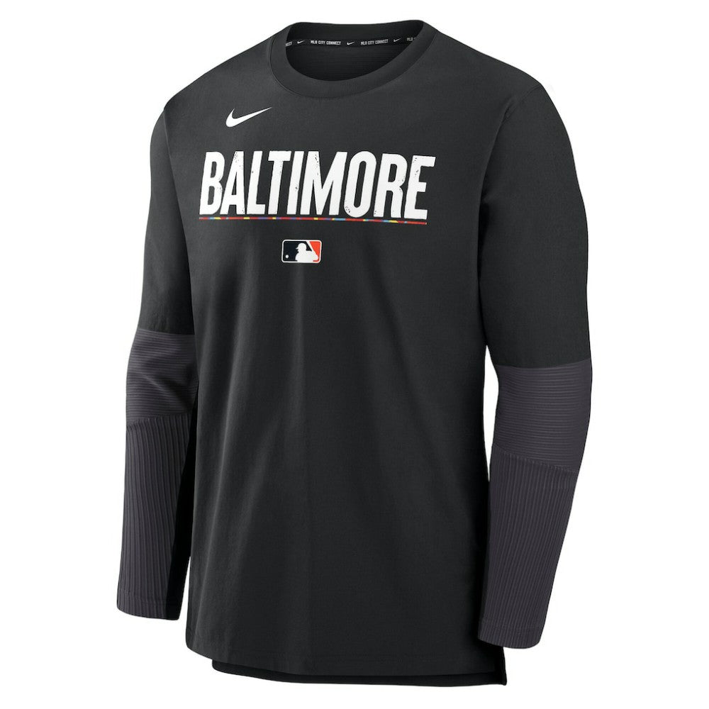Baltimore Orioles Nike 2025 City Connect Authentic Collection Player Dri-FIT Lightweight Pullover - MLB
