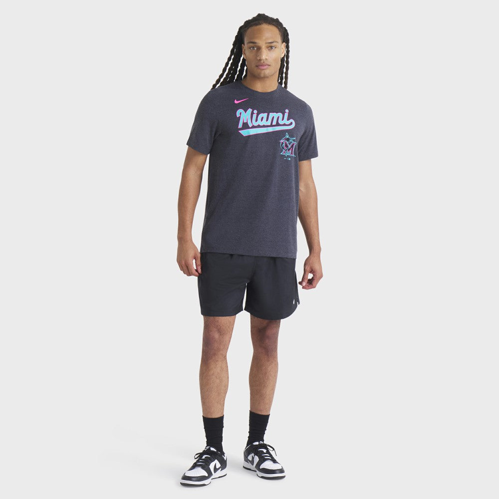 Miami Marlins Nike City Connect Script Tri-Blend T-Shirt - MLB