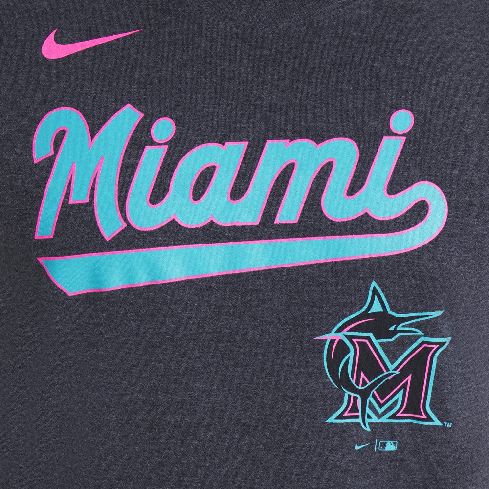 Miami Marlins Nike City Connect Script Tri-Blend T-Shirt - MLB