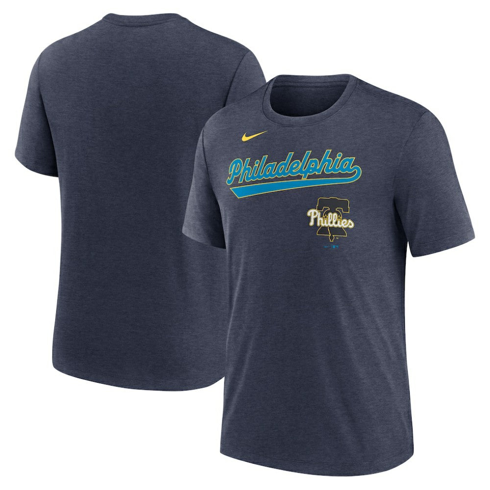 Philadelphia Phillies Nike City Connect Script Tri-Blend T-Shirt - MLB