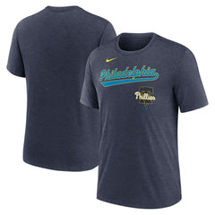 Philadelphia Phillies Nike City Connect Script Tri-Blend T-Shirt - MLB