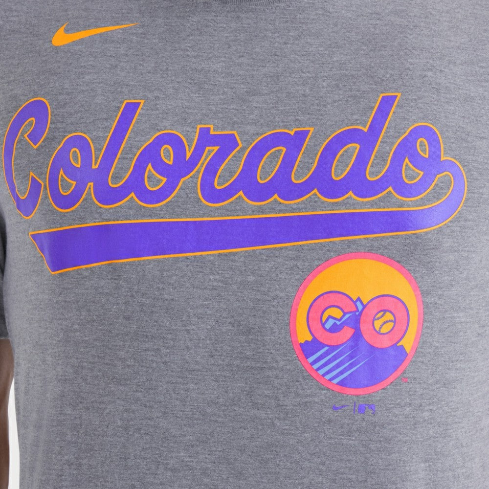 Colorado Rockies Nike City Connect Script Tri-Blend T-Shirt - MLB